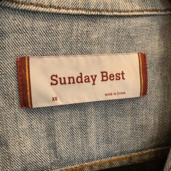 Sunday Best cropped denim jacket - Picture 3 of 3
